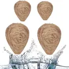 4 Pack Wasp Nest Decoy Hanging Fake Wasp Nest Waterproof Hanging Wasps Deterrent