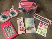 Claire’s Plush Owl Cosm Bag Nail Unicorn Bf Jewelry Ring Justice Sticker Lot