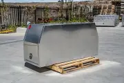 Flat Aluminium Canopy Toolbox Gullwing UTE TRUCK TRAY Tool Box 1775 x 700 x 850