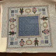 Susan Treglown Vintage Hand-painted Needlepoint Canvas With Stich Guide G323
