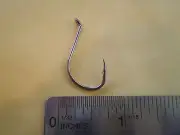 200 PCS. OCTOPUS FISHING HOOKS, BEAK STYLE, SIZE #2/0 BLACK NICKLE