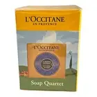 L'Occitane En Provence Trio Shea Verbena, Milk, Lavender Extra-Gentle Soap 3.5oz