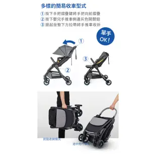 【Combi】(原廠福利品) AuraStar 智能 嬰兒手推車｜電子自動煞停輪｜嬰兒車｜單向