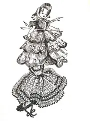 856 Vintage Laura Wheeler DOLL DRESSES/HATS Patterns to Crochet (Reproduction)