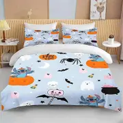 c104 Stitch Duvet Cover Microfiber Multi-size Full Color Single Double Bed Bedding Set Home Pillowcase Quilt Cover Multi-piece Set ee104