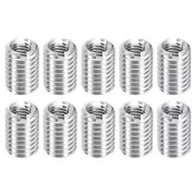 10Pcs Threaded Inserts, M5-0.8x12 & M8-1.25x12 Thread Repair Insert