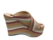 Sergio Rossi Alma Platform Wedges Size 36.5 = 6.5