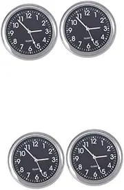 ULTECHNOVO 2sets Car Clock Night Light Clock Car Mounted Clock Luminous Adhesive Luminous Car Vent Clocks Adhesive Clock Small Dashboard Clock Car Dashboard Watch Quartz Clock Black 2pcs*2