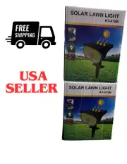 2 solar lawn lights KT-076B WALL USE or GROUND INSERTION