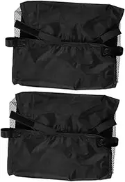 HOLIDYOYO Stroller Basket Storage Bag Set Collapsible Organizer Basket for Baby Stroller Mesh Pouch