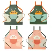 Women Apron Adult Oil Proof Apron Kitchen Pinafore with Hands Wipe