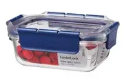 Lock & Lock Top Class Glass Rectangular Container with Tritan Lid 380ml
