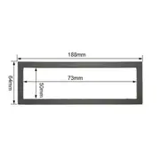 Universal 2 Din Stereo Car Audio Frame 7 Inch Auto Radio Android Player Panel Retrofitting Framework Installation Accessories 73x50 188x64