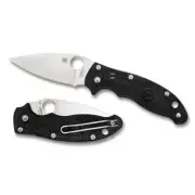 Spyderco Manix 2 Lightweight Black - Plain Blade Folding Knife | YSC101PBK2