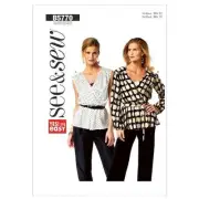 Butterick Patterns B5770 Misses' Top and Belt Sewing Pattern, All Sizes