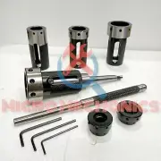 Lathe Tailstock Die Holder Set Of 6 Floating Type MT1 SHANK Holds Metric Die