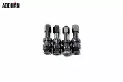 4 Aodhan V1 Bolt on Black Valve Stems Fit SCION MINI NISSAN MITSUBISHI ACURA