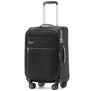 Tosca Vega 55 cm 4-Wheel Carry-on Spinner Suitcase - Black