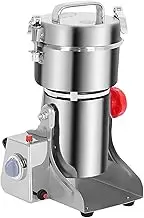 Grain Mill Grinder 800g Large Capacity Grinder High Speed Electric Stainless Steel Three-Dimensional Blade Design 180°Rocking Design Timer Switch for Dry Spice Herbs Grains Coffee Rice Pepper