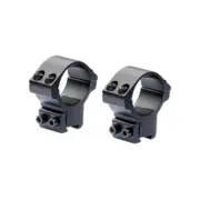 Nikko Match 30mm 3/8 Dovetail Ring Mount - Medium Black Matte #nsmm3038m