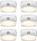 Motion Sensor LED Night Light, 6 Pack (Warm)