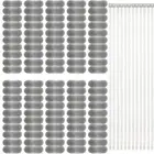 100 Pcs Stainless Steel Lint Traps Laundry Mesh Washer Hose Filter with Straps