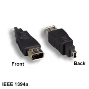 Kentek IEEE1394a Firewire 4 Pin Male / 6 Pin Female Adapter for for PC MAC iLINK
