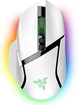 Razer Basilisk V3 Pro Wireless Gaming Mouse: HyperScroll Tilt Wheel - 30K DPI Optical Sensor - Gen-3 Optical Switches - 13-Zone Chroma RGB - 13 Programmable Controls - 3 Connection Modes - White