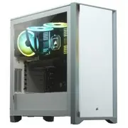 Corsair 4000D Tempered Glass Mid-Tower Case, White