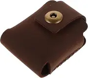 SUPVOX Luxury Leather Lighter Case Men's Protective Sleeve Expansion Stylish Accessory for Lighters
