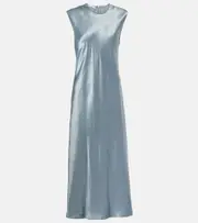 [Vince] Vince Satin midi dress AU 8 blue