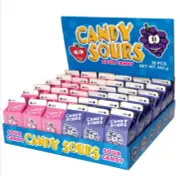 Universal Candy Sours Candy, Grape & Strawberry Flavour, 15 g*36 Count