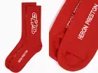 Heron Preston Ctnmb C???? Long Sheer Tennis Socks Intarsia-Knit Sneaker Socks M