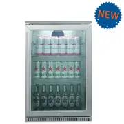 TECO 118L Single Door Alfresco Stainless Steel Bar Fridge available in all states