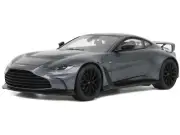 2023 ASTON MARTIN V12 VANTAGE GRAY 1/18 MODEL CAR BY GT SPIRIT GT443