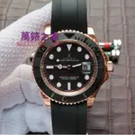 高端 ROLEX 勞力士 玫瑰金 遊艇 40MM 3135 橡膠錶帶 機械錶 男士腕錶