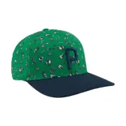 NEW Puma Golf Superfecta P Tech Snapback Hat Cap - Vine / White Glow