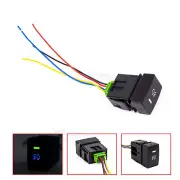 4-Pole Add-on Push Button Switch w/LED Background Lights For Honda Civic Accord (for: Honda)