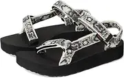 [Teva] Women's Midform Universal Sandal, Neon Floral Black/White, 11