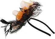 [TOGEVAL] Fascinator Headwear for Women Elegant Tea Party Wedding Banquet Hat with Detail Versatile Headband Clip Design Comfortable Fit for All Occasions