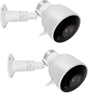 [VOMENC] Compatible for Nest Cam Wall Mount Versatile Aluminum Bracket Compatible for Nest Cam Outdoor Security Camera (2PACK)