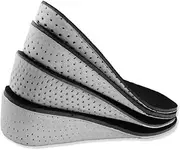 Healeved Height Increasing Insoles Men 2.5cm Heel Pads Cushioned Sole for Sports Breathable and Cuttable Size 35-44