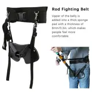 Adjustable Fishing Rod Fighting Belt Waist Rod Support Holder Fishing Pole BD