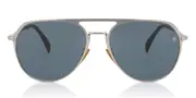 David Beckham DB 7095/G/S Asian Fit R81/KU Men's Sunglasses Silver Size 58