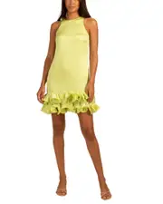 Trina Turk Feather Mini Dress