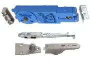 Adjustable Spring Power 105 Hold Open Overhead Concealed Closer with "S" Hardw
