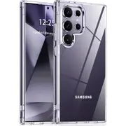 Samsung Galaxy S24 Ultra Case Clear [Anti-Yellowing] [Military Grade Drop Protection] Shockproof Hard PC +Soft TPU Back Phone Case for Galaxy S24 Ultra Case(2024) - Clear