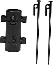 1Set Outdoor Pole Holder Multifunctional Umbrella Base for Canopy Tent and Beach Use Durable Design with Easy Installation and Secure Locking Mechanism