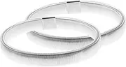 [TINEASUR] 2pcs Metal Armbands for Men Stylish Shirt Sleeve Garters with Slip Design for Bartenders Workers and More