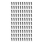 100 Pieces Black Gridwall Utility Hook For Grid Panel Display - Picture Notch